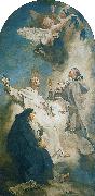 PIAZZETTA, Giovanni Battista Saints Vincenzo Ferrer, Hyacinth and Louis Bertram oil painting